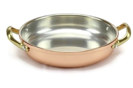 FRIGIDEIRA Ø14CM COBRE ASAS ESTANHADA