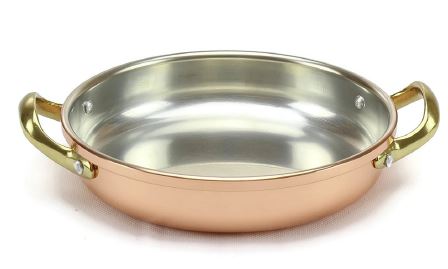 FRIGIDEIRA Ø24CM ASAS COBRE/INOX