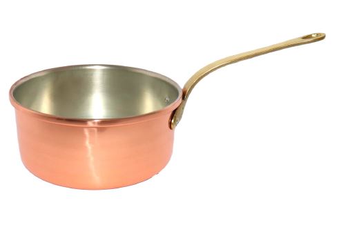CAÇAROLA C/CABO 16CM S/T COBRE ESTANHADA