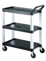 CARRO SERVIÇO 3 PRAT.38X75X95CM FIBRA