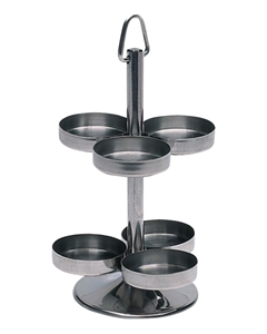 SUPORTE P/6 COMPOTAS INOX