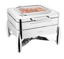 BANHO MARIA 2/3 5.5L INOX TAMPA VIDRO