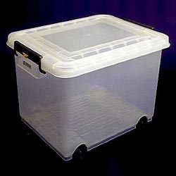 CONTENTOR 60L 53X39.5X37.8CM C/RODAS