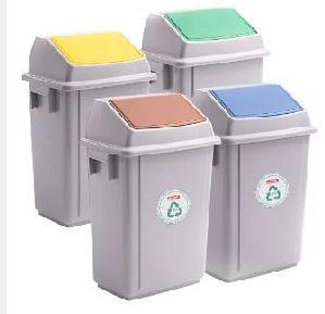 BALDE LIXO 40L RECICLAGEM TAMPA AZUL