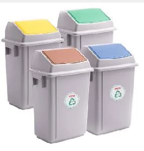 BALDE LIXO 40L RECICLAGEM TAMPA VERDE