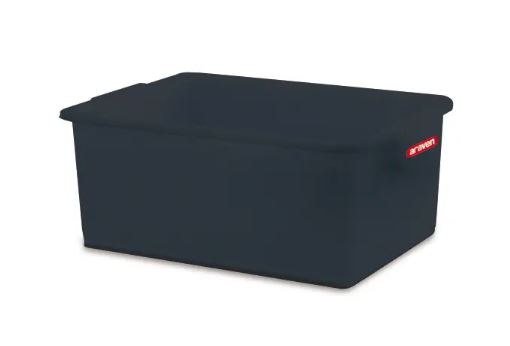 CONTENTOR 35L 53X39.6X20.55CM CINZA