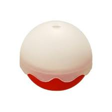 MOLDE GELO ESFERA 6CM VERMELHO SILICONE