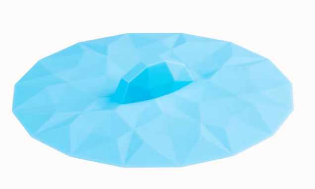 TAPA COPOS DIAMENTE AZUL SILICONE