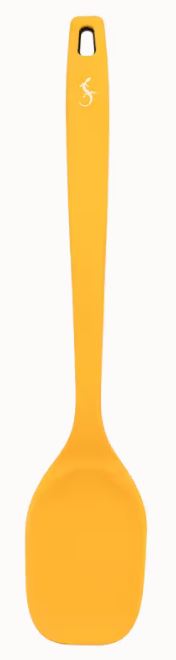 COLHER SERVIR 33.5CM AMARELO SIL.SMART