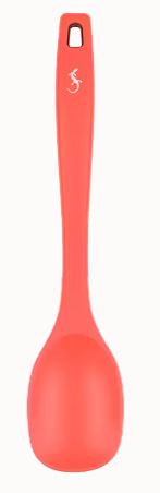 COLHER SERVIR 28CM ROSA SIL.SMART