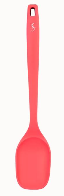 COLHER SERVIR 33.5CM ROSA SIL.SMART