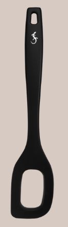 COLHER C/ORIFICIO 28CM PRETA SIL.SMART