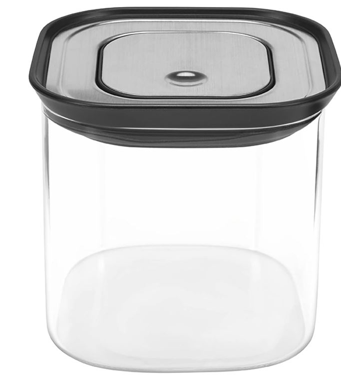 CAIXA ALIMENTOS HERMETICA 600ML VIDRO
