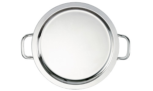 BANDEJA RED.40CM BANHO PRATA C/ASAS ELIT