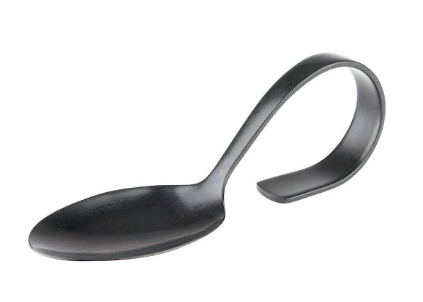 COLHER DEGUSTAÇAO 12CM GUNMETAL PVD INOX