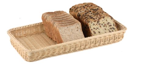 CESTO PAO RECT.50X20X6CM PP