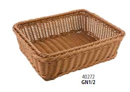 CESTO RATAN 32.5X26.5X10CM CASTANHO