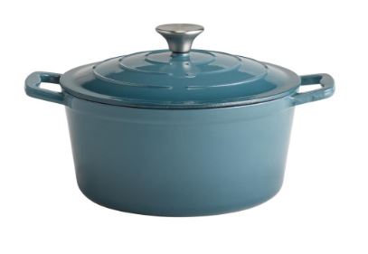 CAÇAROLA Ø25CM-4L FERRO FUNDIDO TURQUESA