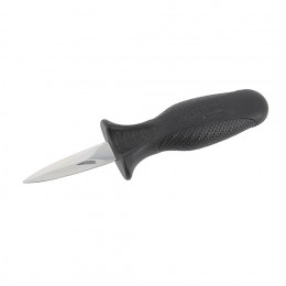 FACA OSTRAS INOX CABO PLASTICO NEGRO