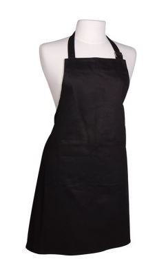 AVENTAL PRETO 80X70CM ALGODAO