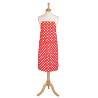 AVENTAL 86X68CM VERMELHO BOLAS BRANCAS