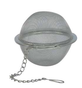 INFUSOR CHA BOLA 6.5CM REDE INOX