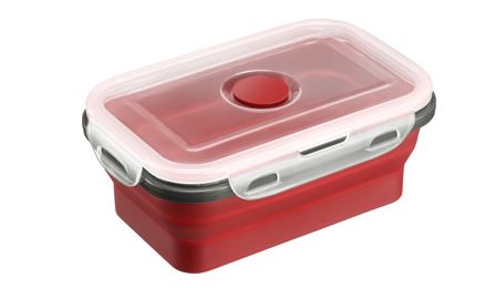 CAIXA ALIMENTOS REBATIVEL 18X12X3CM SIL