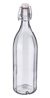 GARRAFA 1L VIDRO C/MOLA