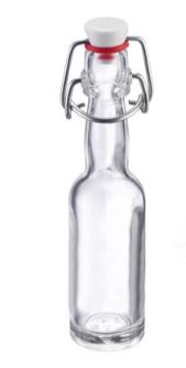 GARRAFA 40ML VIDRO C/MOLA