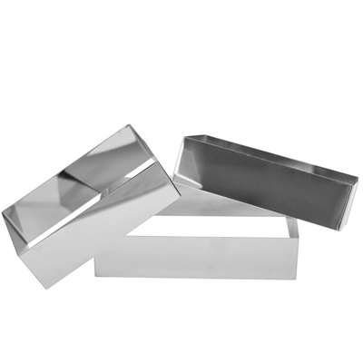 ARO RECTANGULAR 8X6.5X2CM INOX