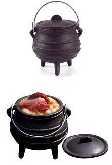 MINI POTE FERRO FUNDIDO 3 PES #