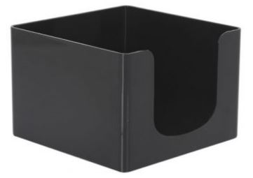 PORTA GUARDANAPOS 12.8X12.8CM INOX PRETO