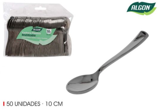 CJ.50 MINI COLHER 10CM PRATA