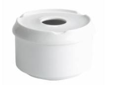 CINZEIRO AGUA Ø8,5CM PORCELANA BRANCA