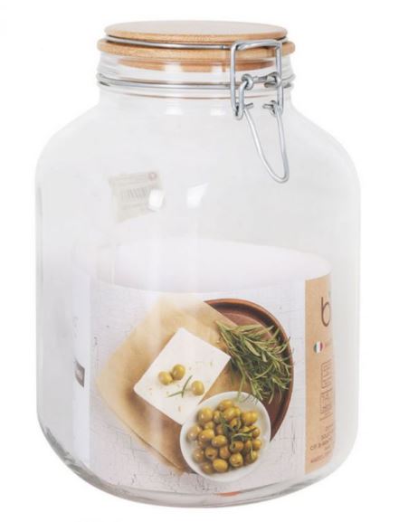 FRASCO HERMETICO 3.1L VIDRO C/T BAMBOO