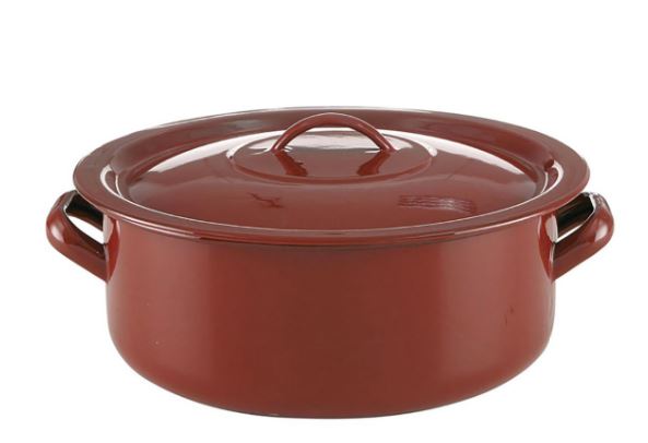 CAÇAROLA Ø12CM AÇO ESMALTADO VERMELHO
