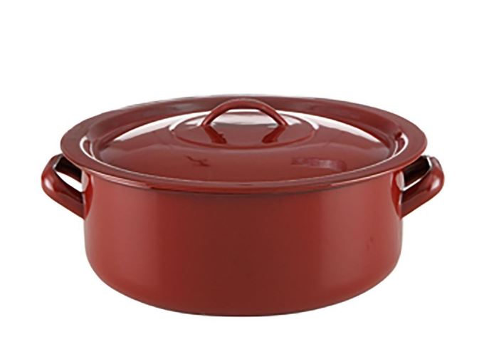 CAÇAROLA Ø14CM-1L AA AÇO/ESMALTE