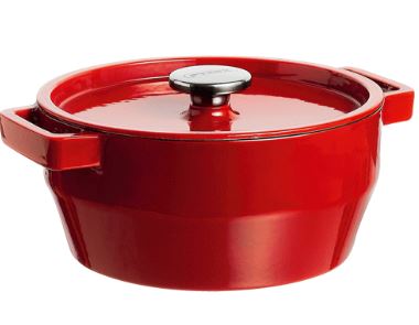 CAÇAROLA 28CM-6.3L VERMELHA FERRO#