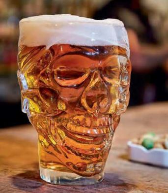 CANECA CERVEJA 90CL SKULL