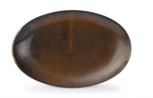 TRAVESSA OVAL 31X205CM CASTANHA ESCURA