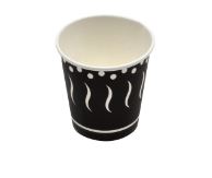 CJ.50 COPO 90ML CARTAO ESTAMPADO PRETO