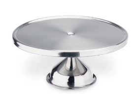 PRATO BOLO 30CM  C/PE INOX