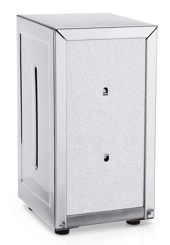 PORTA GUARDANAPOS 10X11X19.5CM INOX