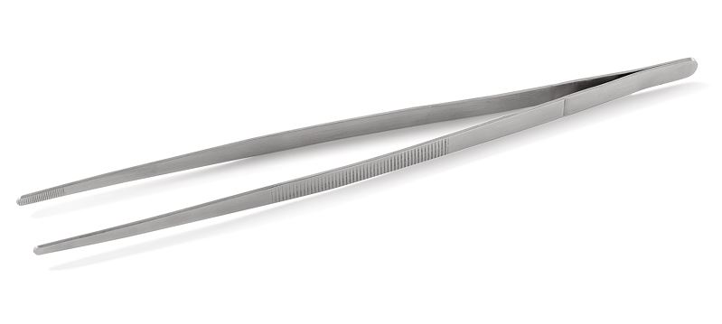 PINÇA FINA 30CM INOX