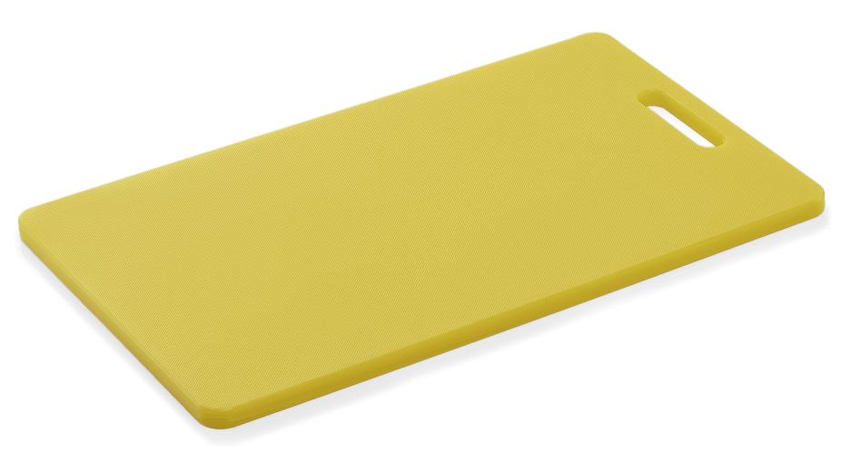 TABUA PE 40X25X1.2CM AMARELO C/PEGA