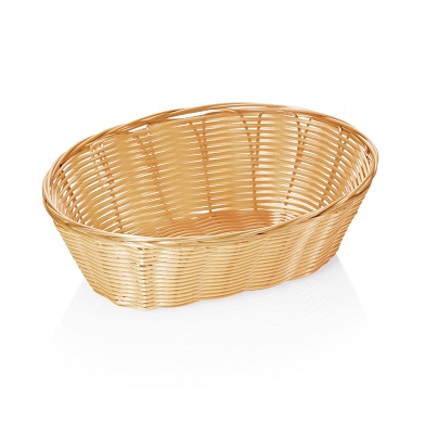 CESTO PAO OVAL 23X17.5CM PP