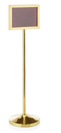 PLACA INFORMATIVA 120CM A4 HORIZ.DOURADO