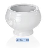 TAÇA CABEÇA LEAO 10CL PORCELANA