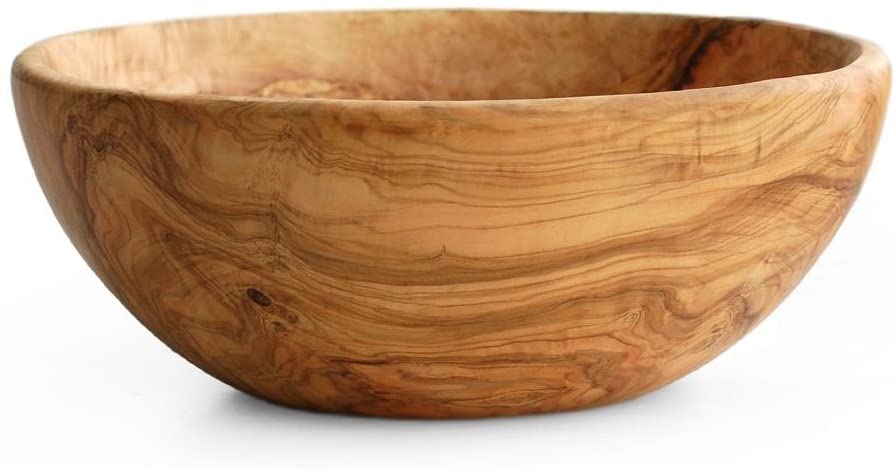 TAÇA 27CM MADEIRA OLIVA
