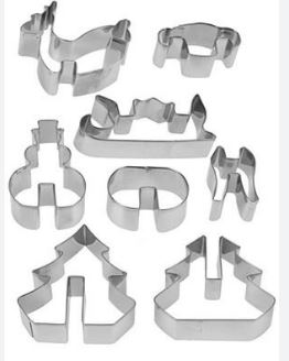CJ.8 CORTA MASSA NATAL INOX 3D#